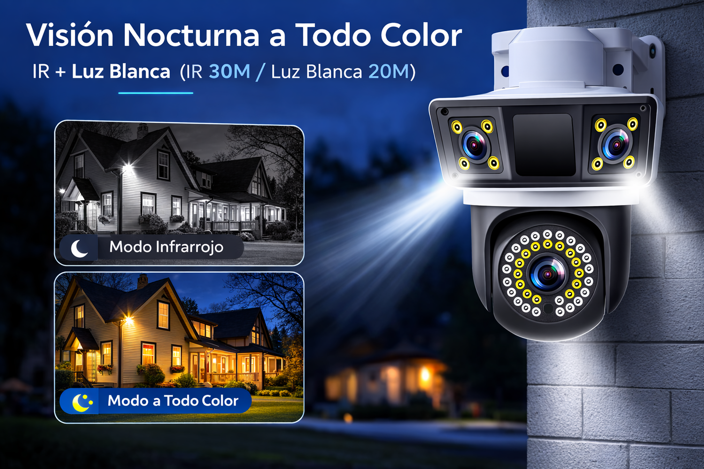 Cámara De Seguridad Domo Wifi Hd